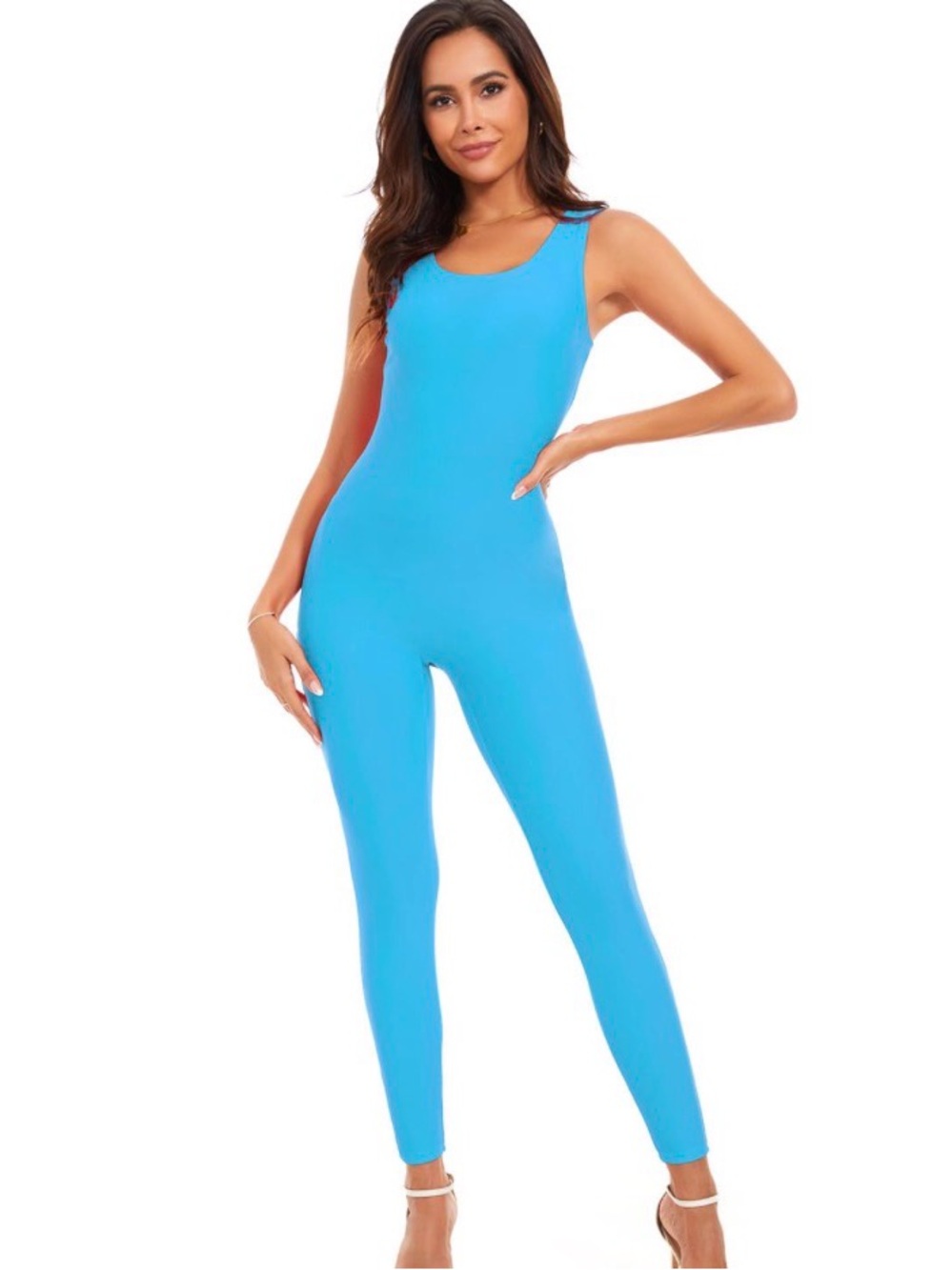 Genfirdom Womens Slimming Tank Unitard Jumpsuits Full Bodysuit